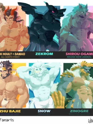 [Voviat] Six Fanarts Challenge NSFW Pack